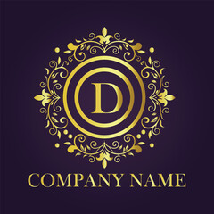 Vintage and luxury logo template Premium Vector, Royalty
