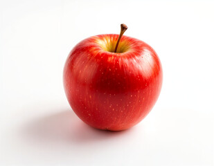 Red apple studio shot, white background, healthy food