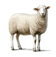 Obraz premium sheep isolated on white
