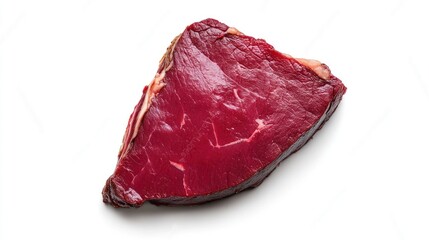 Obraz premium Fresh Grilled Beef Steak on White Background
