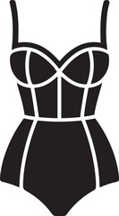 Bodysuit Silhouette Vector