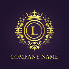 Vintage and luxury logo template Premium Vector, Royalty
