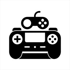 game controller silhouette ,silhouette gamepad, game controller silhouette