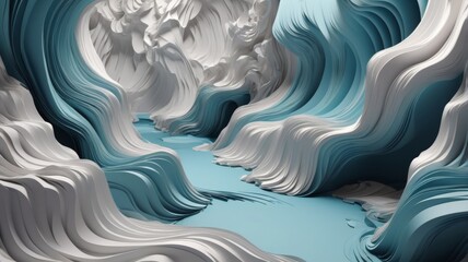 Abstract layered paper and mixed surfaces