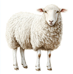 Fototapeta premium sheep isolated on white