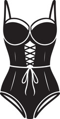 Bodysuit Silhouette Vector