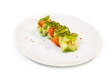 Cucumber and tomato salad