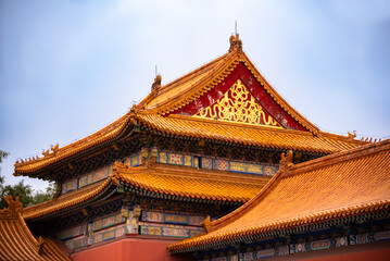 Obraz premium Forbidden city in Beijing, China. Chinsese architecture and landmark