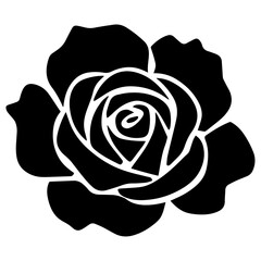 Black rose icon.