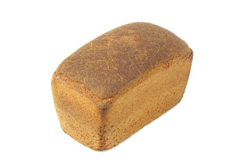 Black bread in the form of a brick