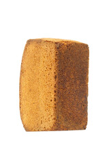Black bread in the form of a brick