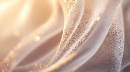Close-up of a frosted glass texture with soft, diffused light creating an ethereal and dreamy appearance.
