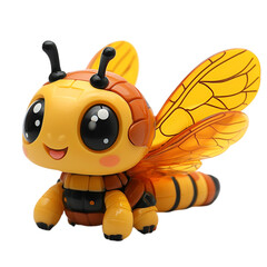Fototapeta premium dragonfly 3D with a funny face isolate
