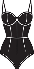 Bodysuit Silhouette Vector