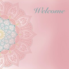 card with flowers
