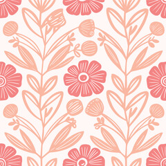 Exquisite Watercolor Floral Bloom Pattern