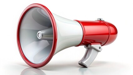 Megaphone on white background
