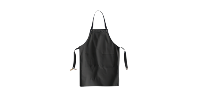 Black Apron on transparent background