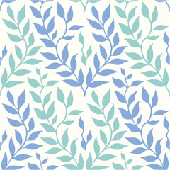 Lovely Leafy Accents Seamless Design
