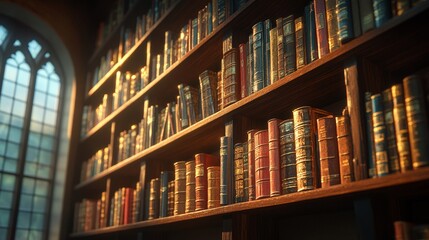 A seamless colorful pattern resembling a bookshelf, ideal for education, creativity, and reading themes.