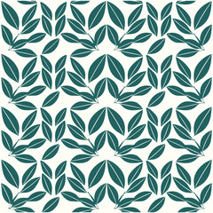 Nature's Harmony Floral Leaf Repeat