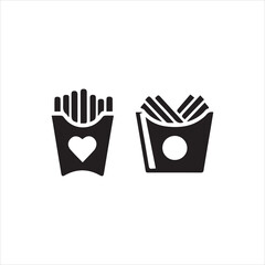 french fries vector illustration