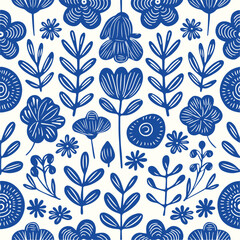 Lovely Leafy Accents Seamless Design