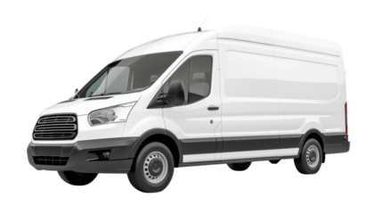 Van on transparent background