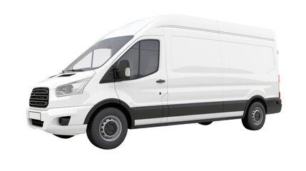Van on transparent background