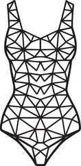 Bodysuit Silhouette Vector