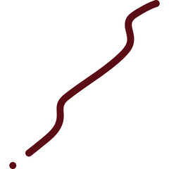 scribble line vector red