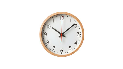 Analog wall clock vector image. White background removed clock graphic. High-quality digital clock illustration. Decorate with modern clock design art.