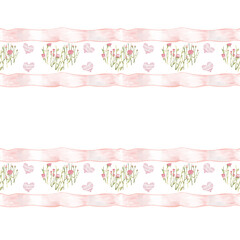 Adorable heart shape in a watercolor style. Ideal for creating feminine, aesthetic prints, digital papers, wallpaper, wrapping paper and more. Seamless file.