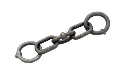 Obraz premium Linked chain vector image. White background removed design. Key vector graphics illustration. Downloadable chain link artwork.