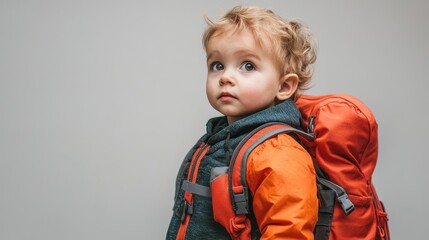 Child with Backpack Symbolizing Education Challenges