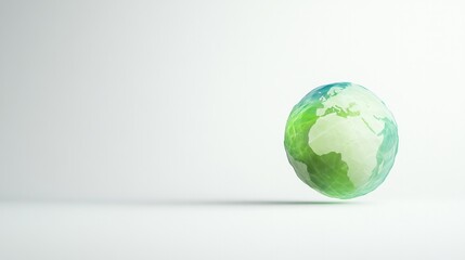 commercial photography for advertising campaign artistic blend of green and blue light beams forming abstract globe