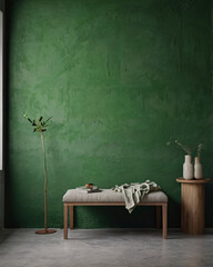 Soft Texture Of Green Plaster