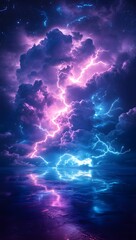 lightning in the sky