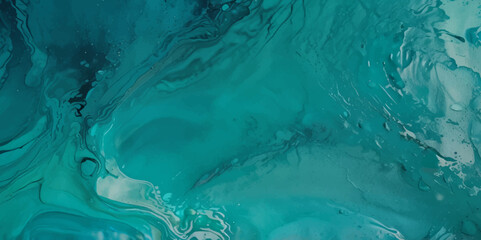 Beautiful soft blue sea water, ocean wave background. Soft blue and white hand printed creative marble texture ocean background.
