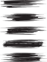 black brush strock set 