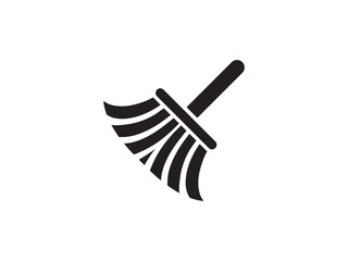 Modern Clean Broom Icon for Housekeeping, Cleaning, and Home Maintenance, Vector Broom Icon for Cleanliness, Home Organization, and Cleaning Services