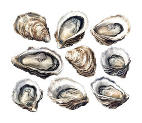 Oysters displayed food culinary minimalist setup aesthetic concept