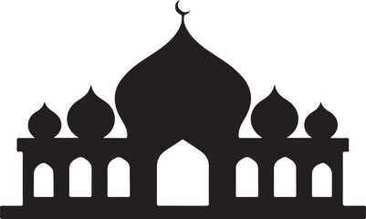 Mosque icon. Simple illustration of mosque icon for web design isolated on white background