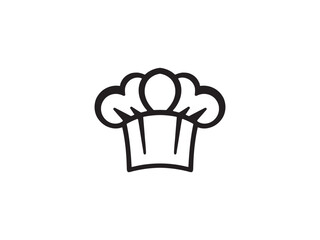 Elegant Chef Hat Design, Minimalist Chef Hat Illustration, Classic Kitchen Emblem for Food and Catering Businesses 