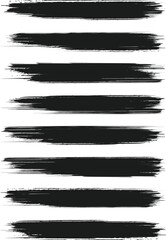 black brush strock set 