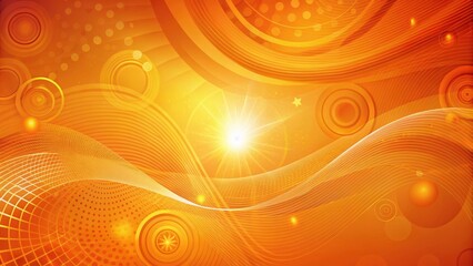 Vibrant orange abstract bokeh background with swirling shapes and geometric patterns, creative background, orange bokeh background