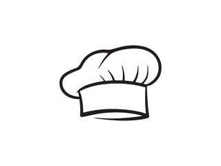 chef hat  template,  Classic Chef Cap for Kitchen, Gourmet Chef Hat Icon vector 