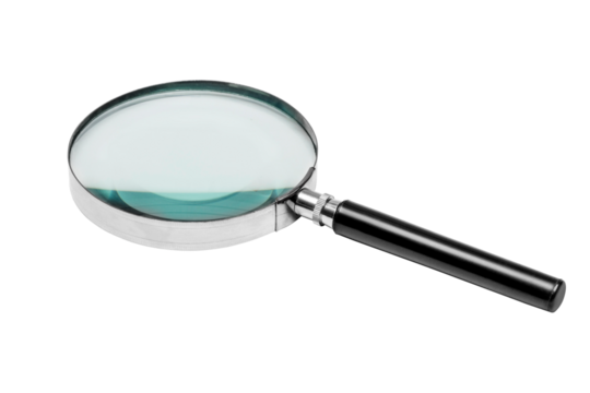 Magnifying glass cut out