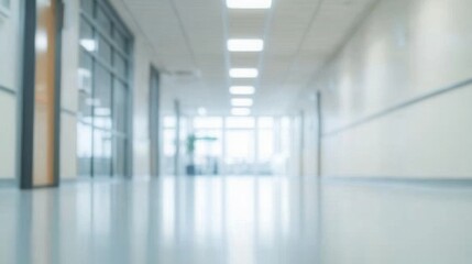 Obraz premium blur image background of corridor in hospital or clinic image