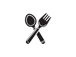 Fork and Spoon Vector Template Design